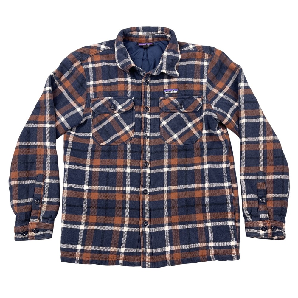 Patagonia Insulated Fjord Flannel Jacket Shacket Style #27640 Men's Size Medium